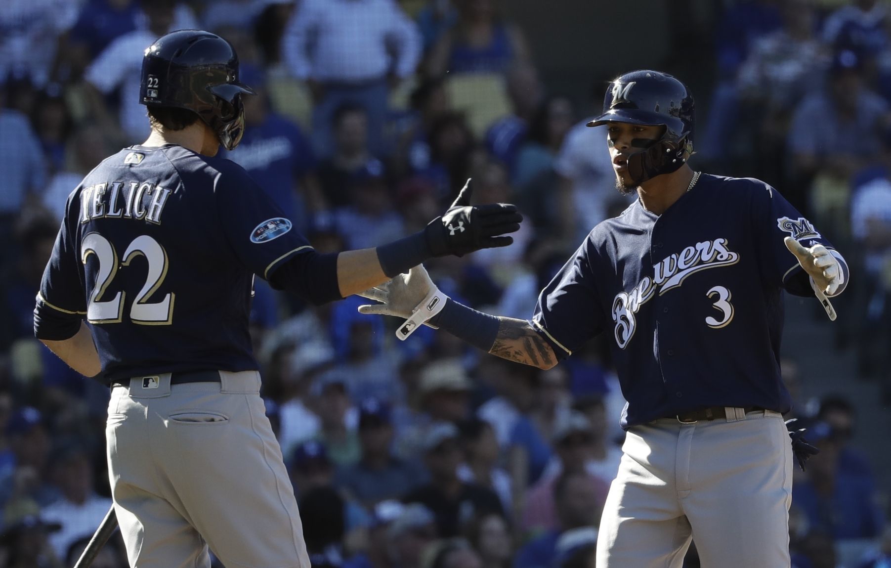 Dodgers 5, Brewers 2